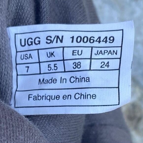 UGG Classic Cardy Knit Tall Gray Slouch Sequin Boots Size 7 Winter Fall - Picture 7 of 7